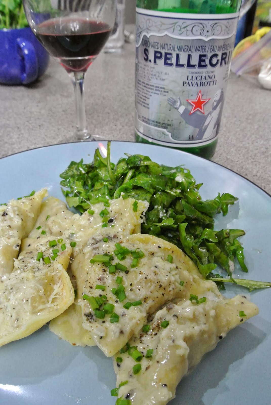 The Food On My Shirt Lamb Stuffed Ravioli with a Creamy Truffle Sauce