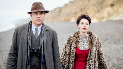 Image of David Walliams and Jessica Raine in the miniseries Partners in Crime