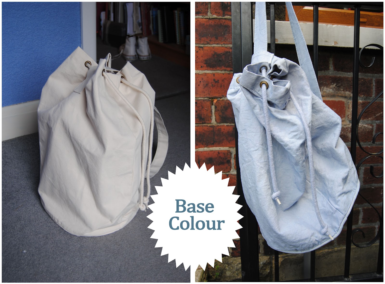 DIY tyedye duffle bag tigerlily and peterpan