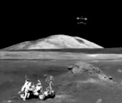 Alien Base On The Moon In Detail, Clear UFO Photos Released By NASA Taken By Astronauts, Ufo+over+astronauts+on+moon