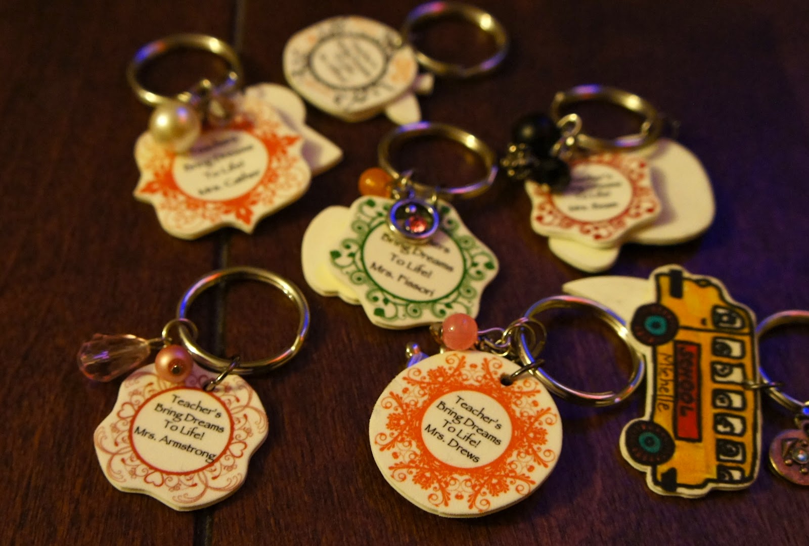 Trendy TreeHouse Shrinky Dink Keychain Teacher Gift