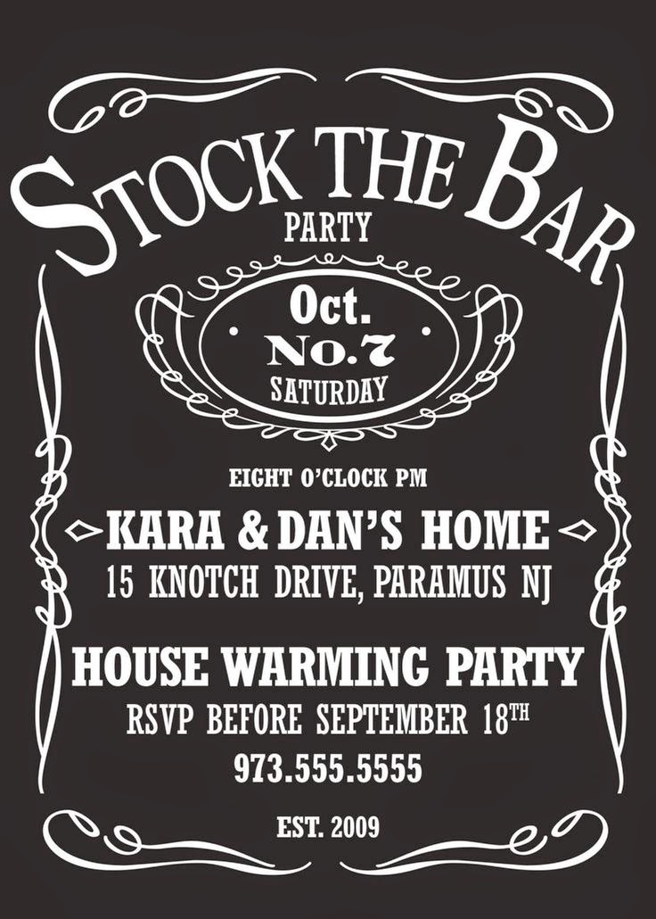 Girl Talk Stock the Bar Party Ideas