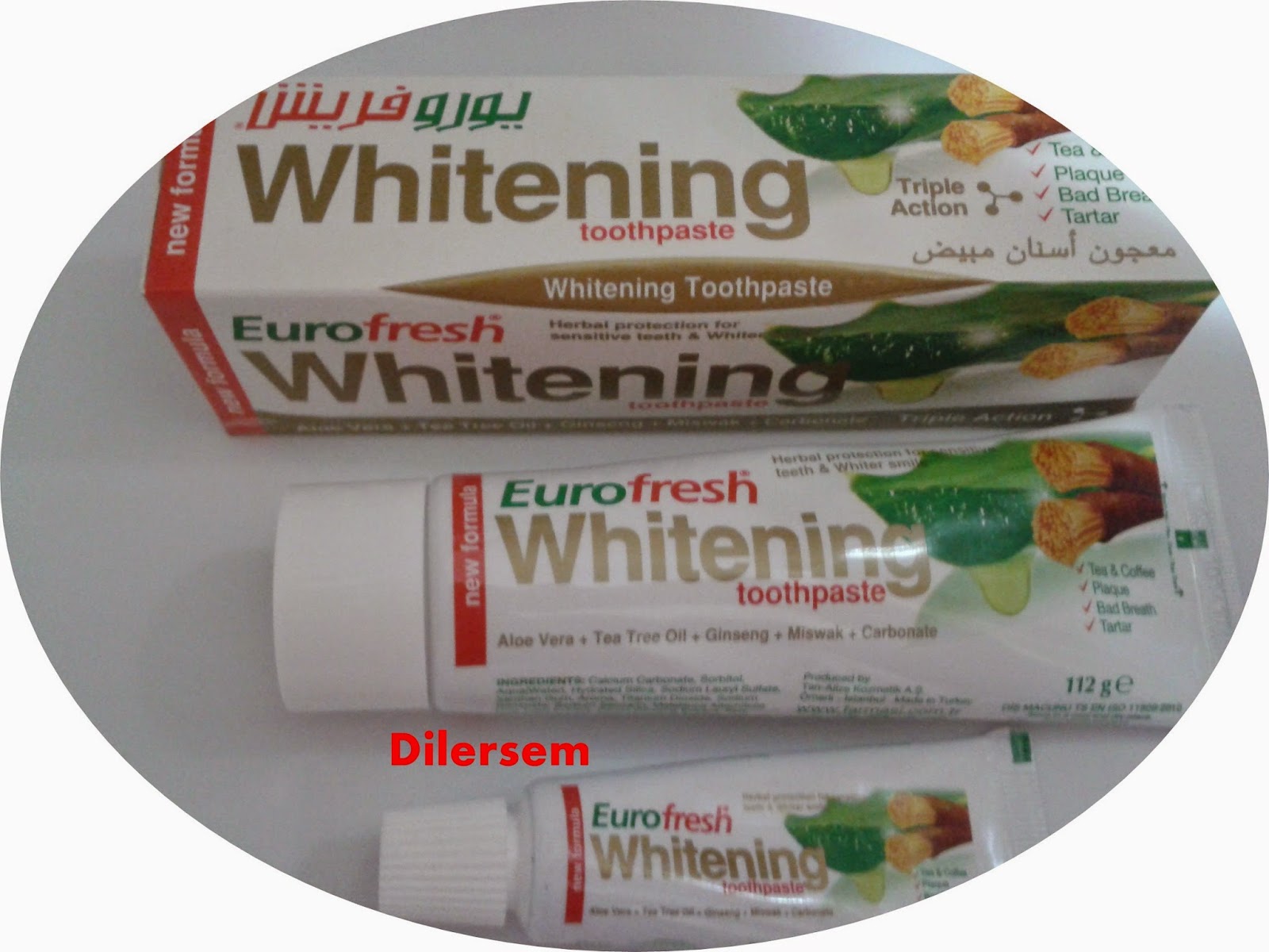 DİLERSEM FARMASİ EUROFRESH DİŞ MACUNLARI /FARMASI EUROFRESH TOOTH PASTE