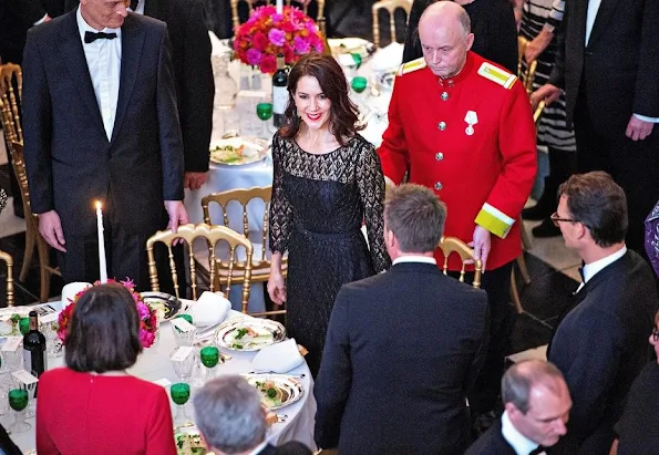 After the concert there will be dinner in the Dome Hall at Fredensborg Palace. Crown Princess Mary of Denmark and Princess Marie attended the concert and dinner at Fredensborg Palace.