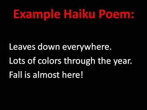 Haiku - Wikipedia, the free encyclopedia