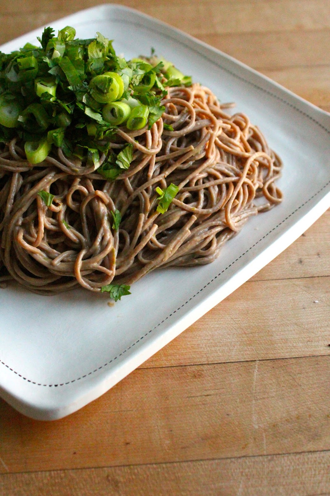 Carey On Lovely Cold Soba Noodles with Peanut Sauce