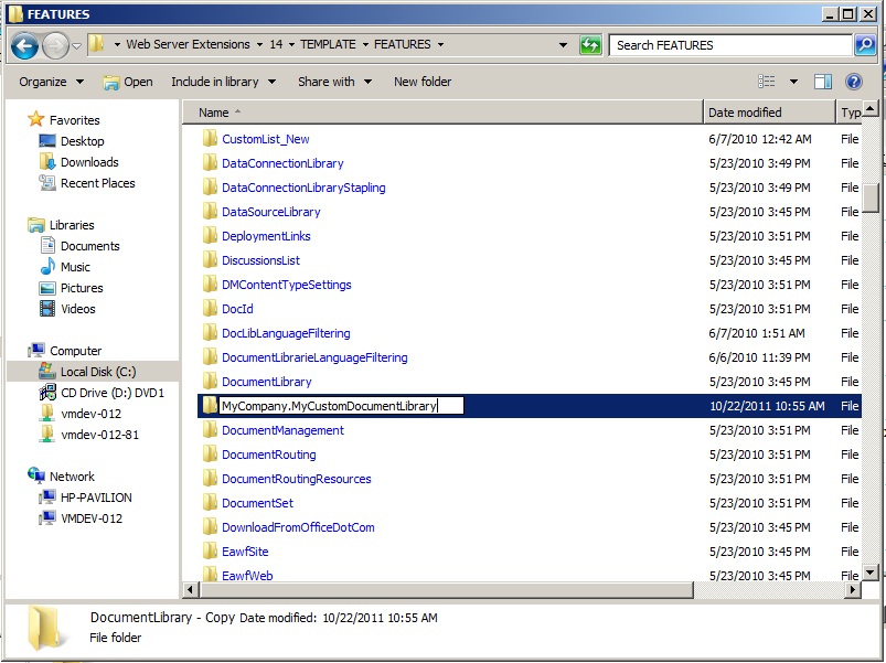 sharepoint template library