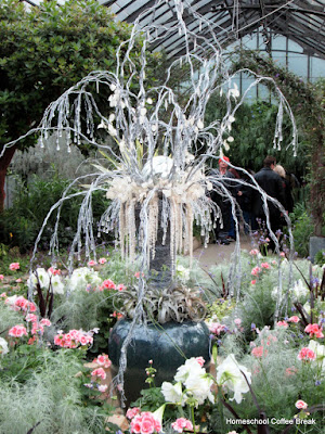 Christmas 'tree' in Mediterranean plant display - A Longwood Gardens PhotoJournal, Part One on Homeschool Coffee Break @ kympossibleblog.blogspot.com
