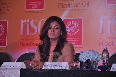Raveena at the Press Conference For Riso Rice Bran Oil Being Awarded As The Product Of The Year 2013 