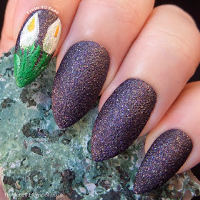 One-stroke calla lily nail art
