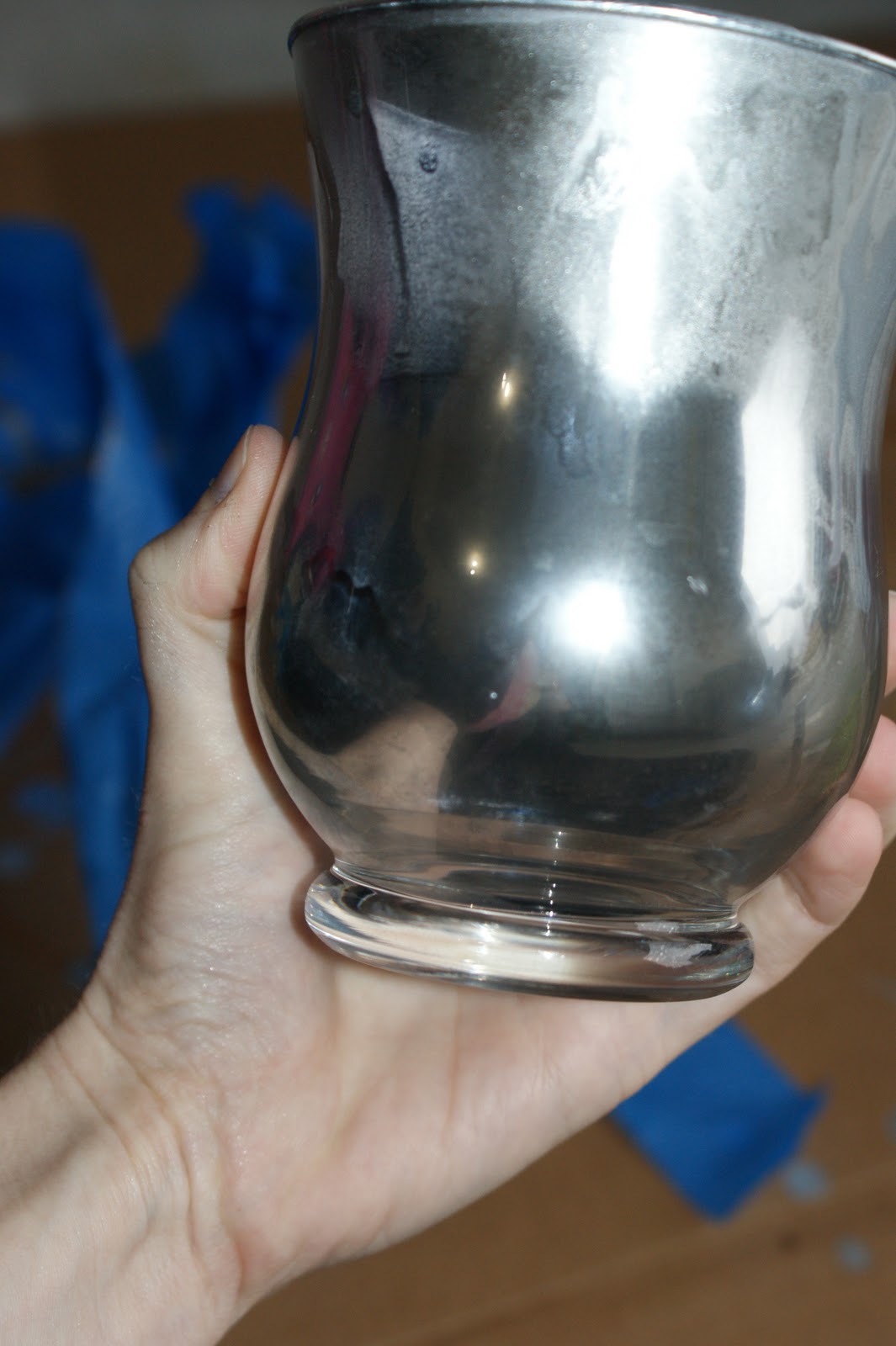 Lillys & Lollipops DIY mercury glass candle holder