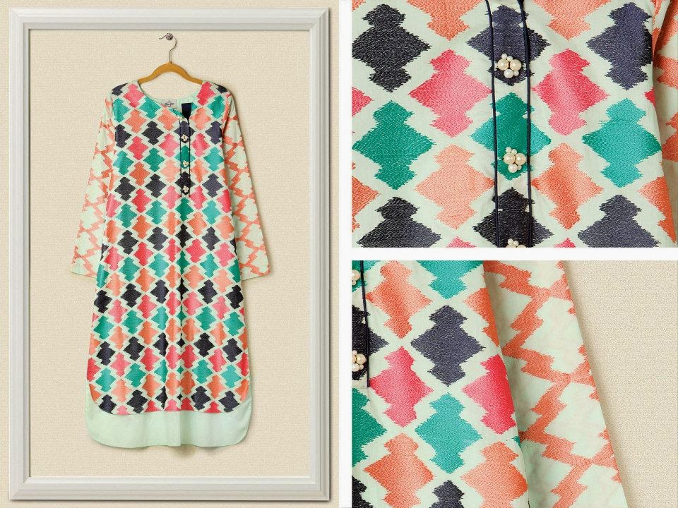 Cross Stitch Embroidered Lawn Collection 20142015 Great Range of Pop Embroidered Dresses