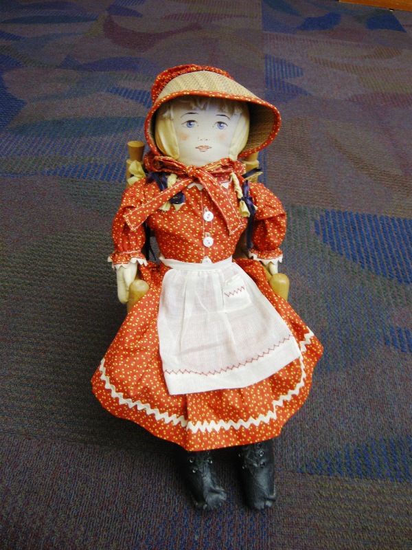 Indy Cloth Dollmakers Historic cloth doll, Abigail