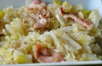 Verdura Rehogada Con Tocino