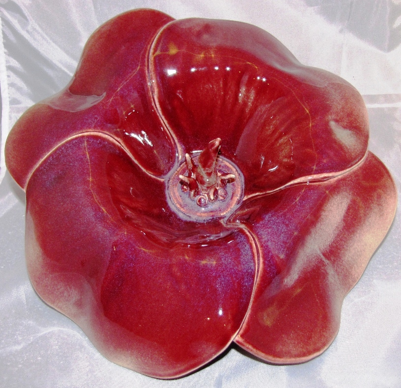 Jan Wallace Pottery Reliable Cone 6 Glaze Chrome Tin Red