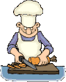 Hình động chú đầu bếp Hình động chú đầu bếp