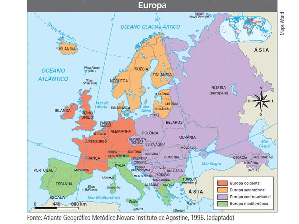 continente europeu