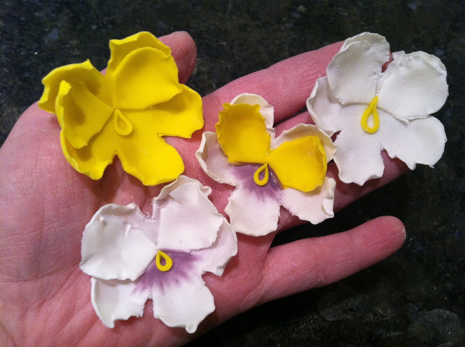 The Iced Queen Pansies from Wilton's Course 2