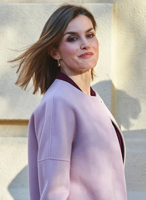 Queen Letizia of Spain attends a Meeting with the Foundation for Help Against Drug Addiction (FAD) at FAD Headquarters 