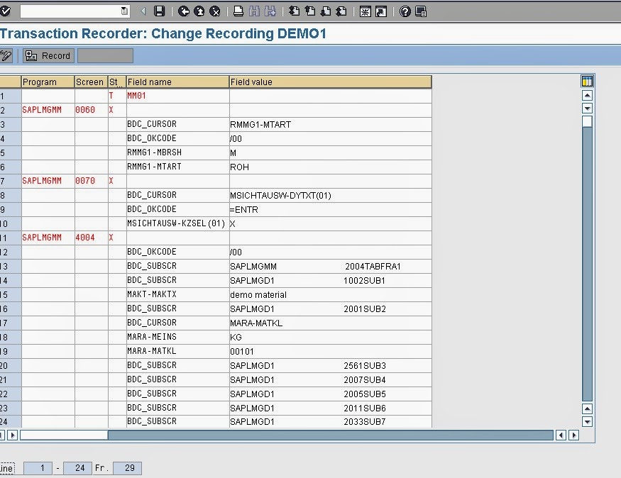 SAP ABAP BDC using SESSION METHOD in SAP ABAP
