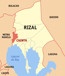 rizal cainta philippines map province community profile municipality zip code ng towns urbanized became manila due most inquirer