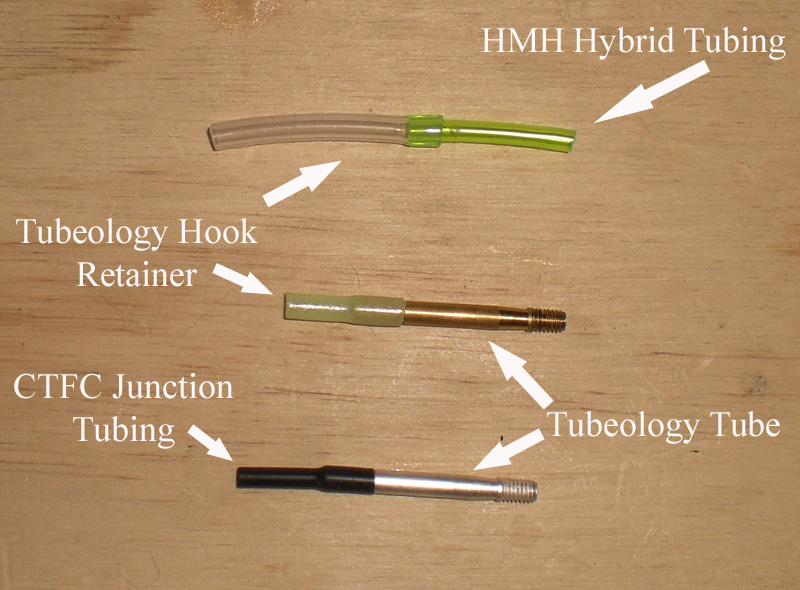 JUNCTION. FLY TYING TUBE FLIES HMH HOOK HOLDING TUBING.YOU PICK SIZE COLOR