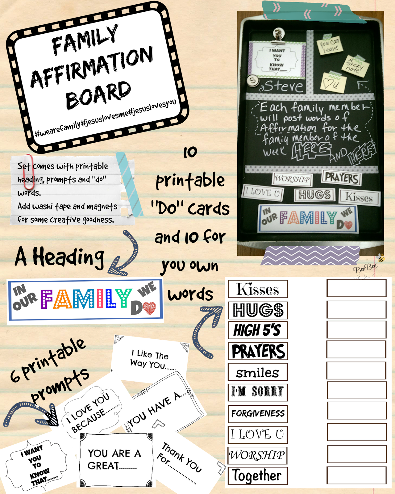 Do You F.R.O.G ? Family Affirmation Boards