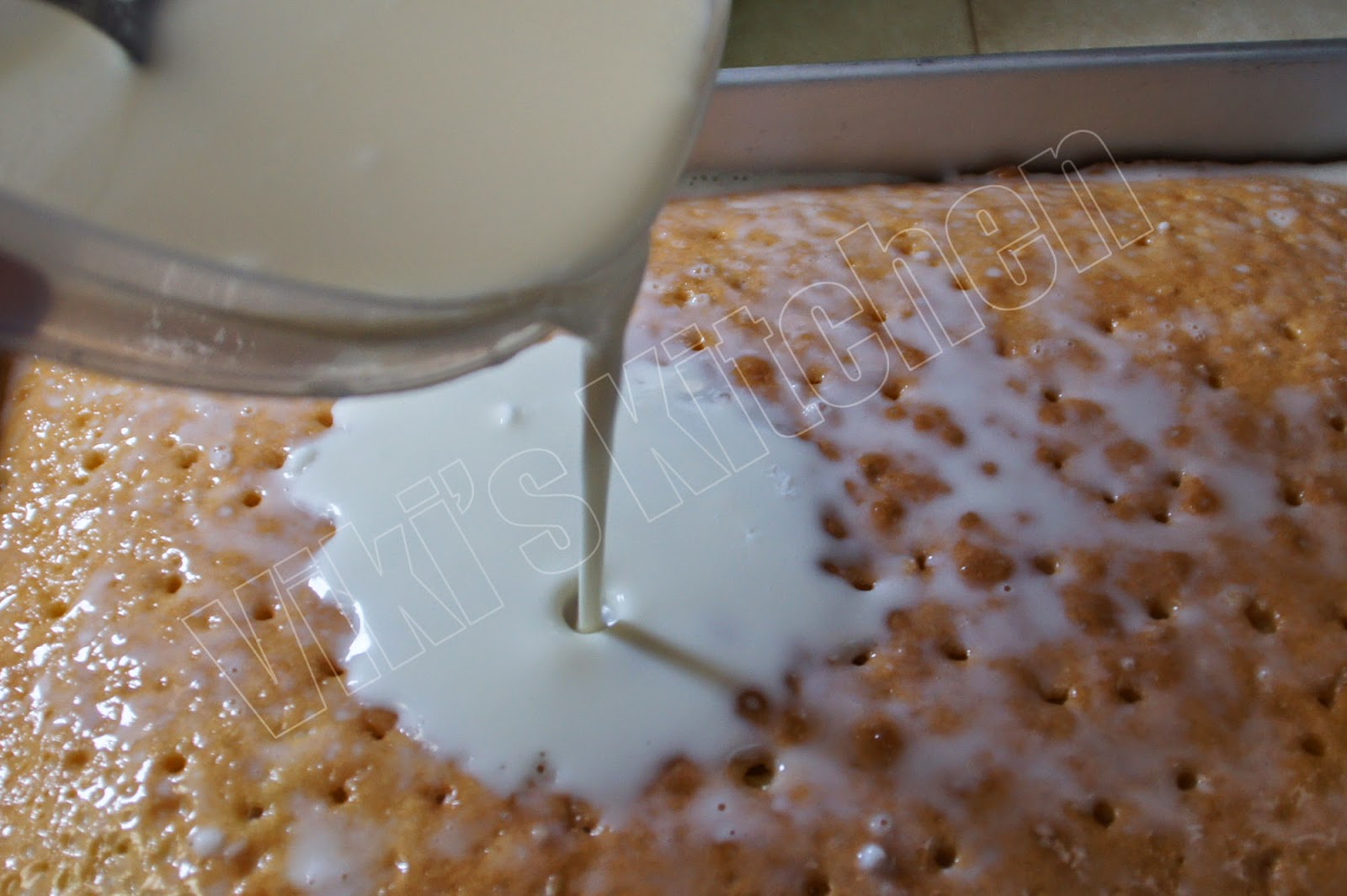 Viki 's Kitchen Coconut poke cake