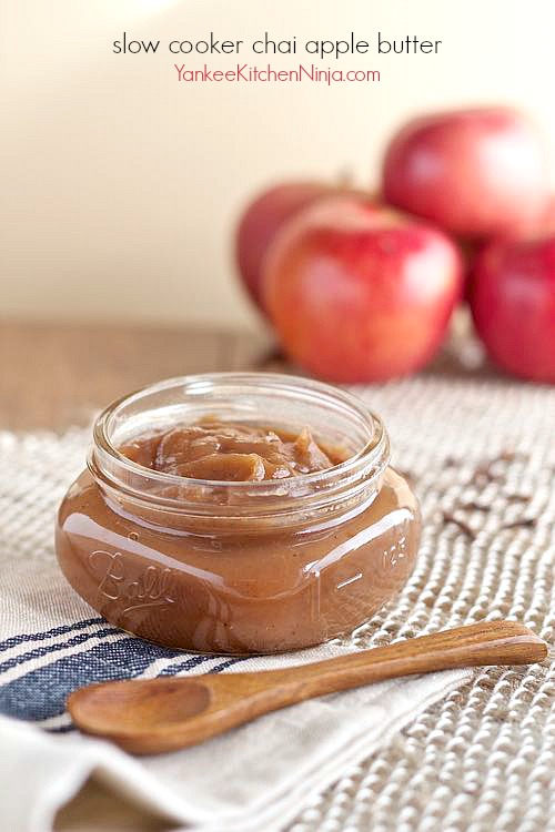 Slow cooker chai apple butter Yankee Kitchen Ninja