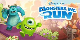Logo showing Mike and Sulley running