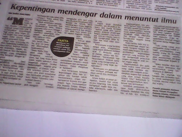 Karya di Harian Metro