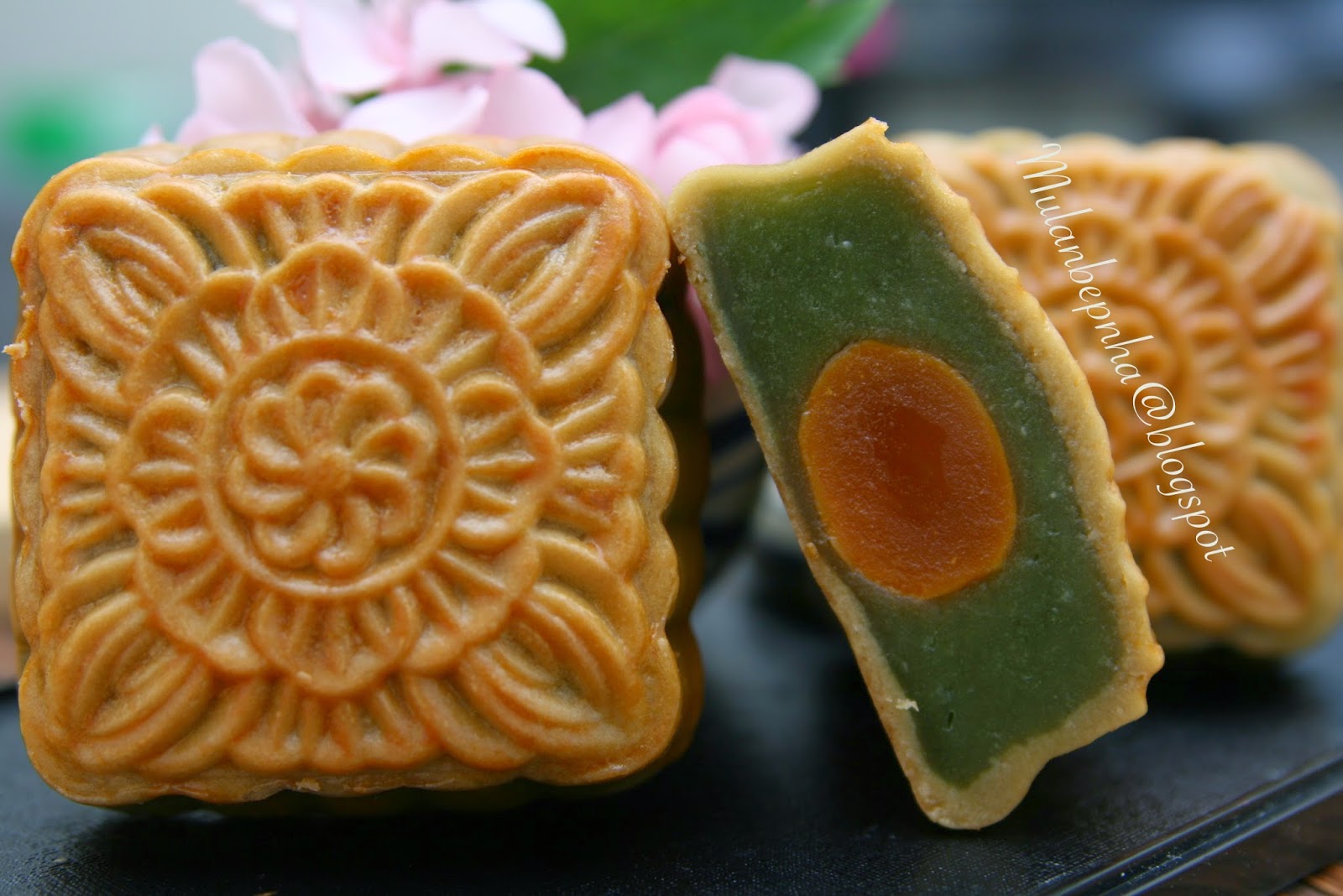 Mulan bepnha Green tea Mooncake