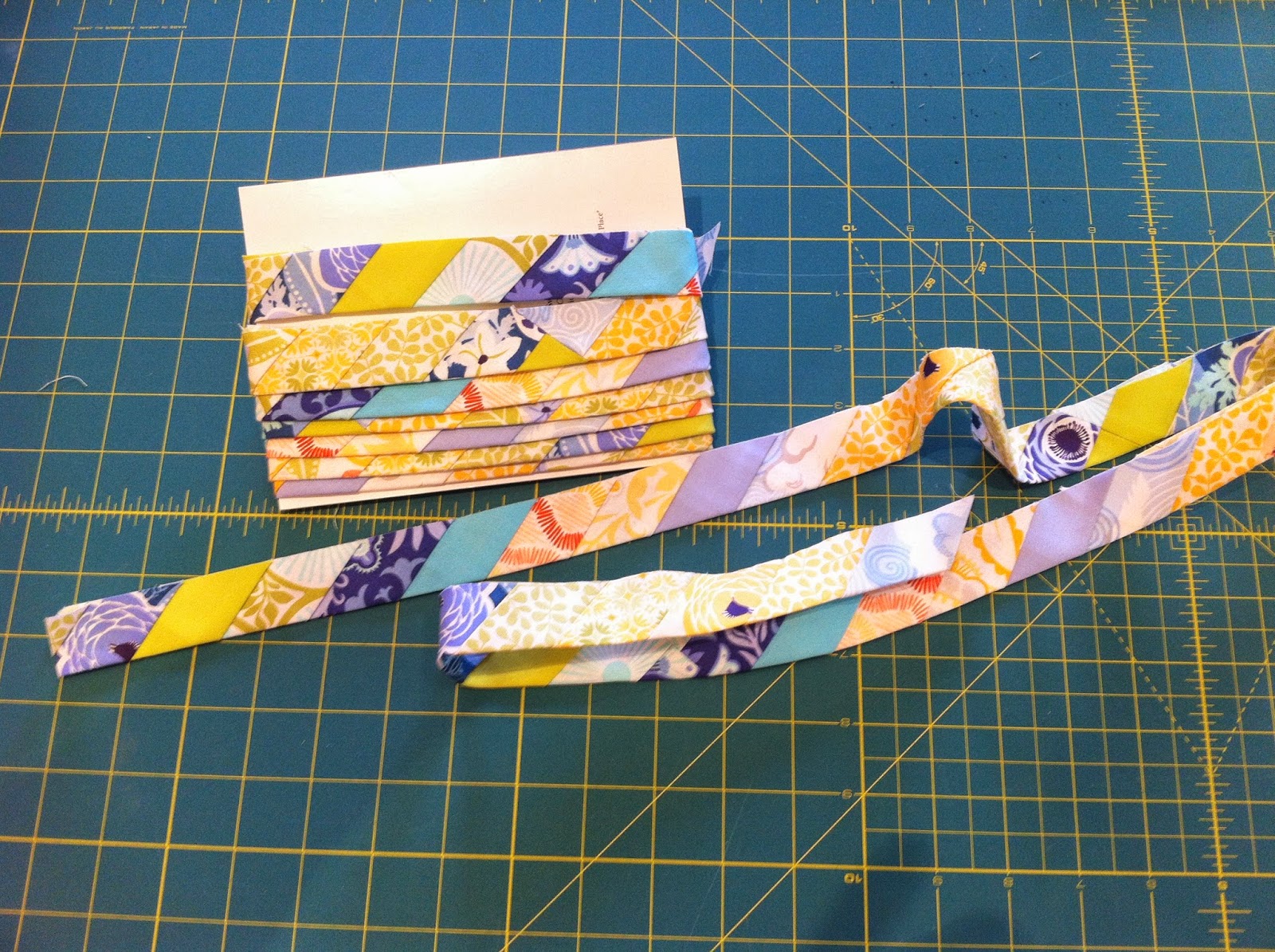 Ditsygran quilts Quilt binding for my Triangle quilt