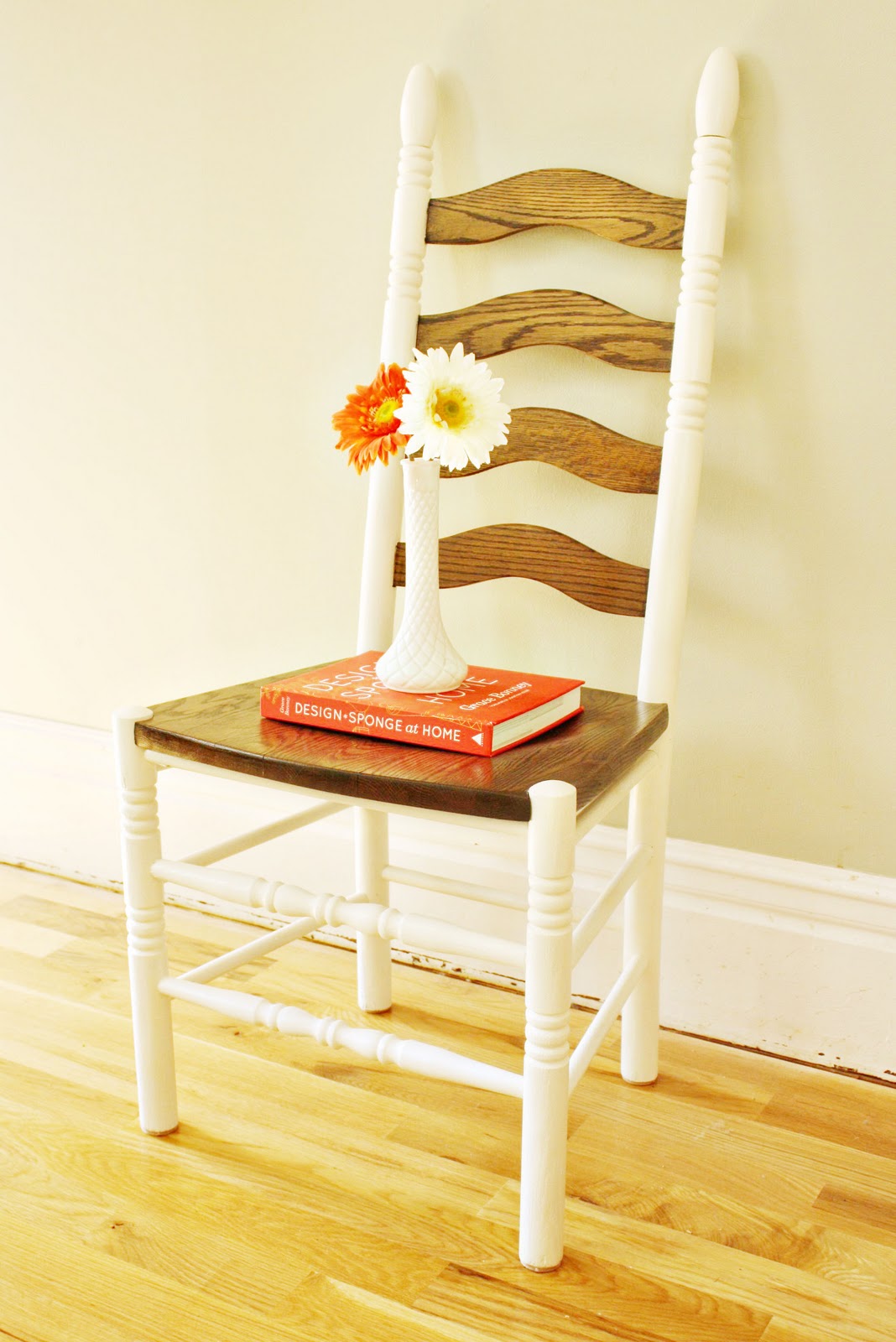 Lather. Write. Repeat. Before and After Espresso with Cream Dining Chairs