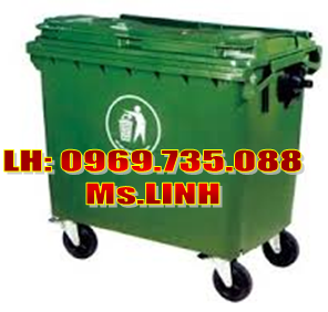 Thùng rác công cộng 120l-240l-660l. .. giá siêu khuyến mãi (Ms. Linh 0969735088)