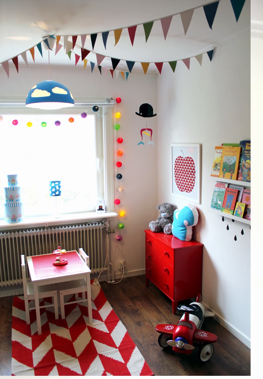 The 80s me diy, barnrum och inredning: färgglatt barnrum