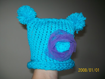 Infant Crochet  Girls Hat