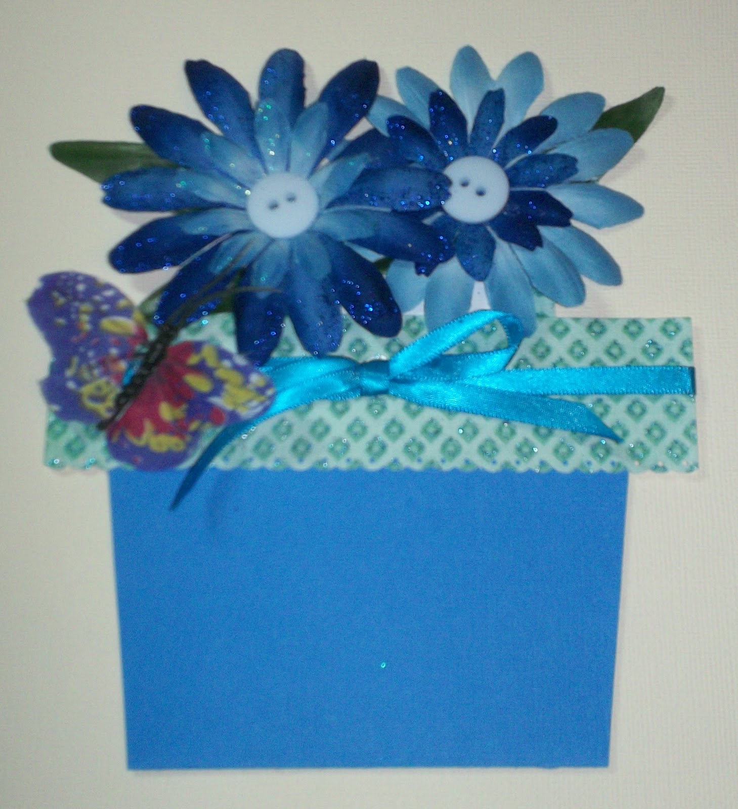 In this little corner Flower Pot Card Tutorial