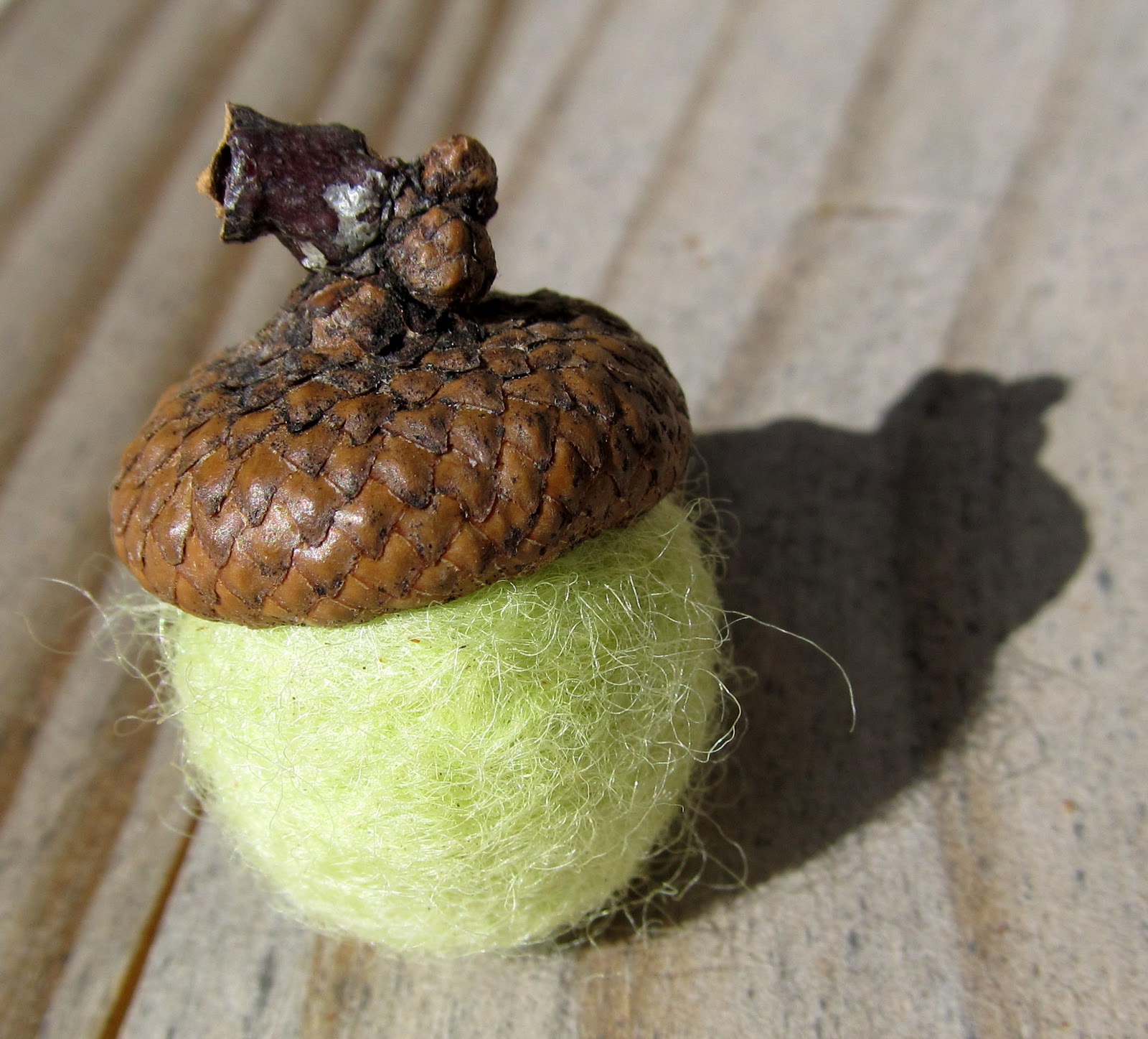 Craftaphile Beginner Needle Felting Felted Acorns