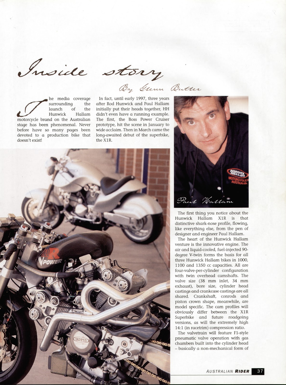 Hunwick Hallam Australian Rider Article Hunwick Hallam Australian Rider Article
