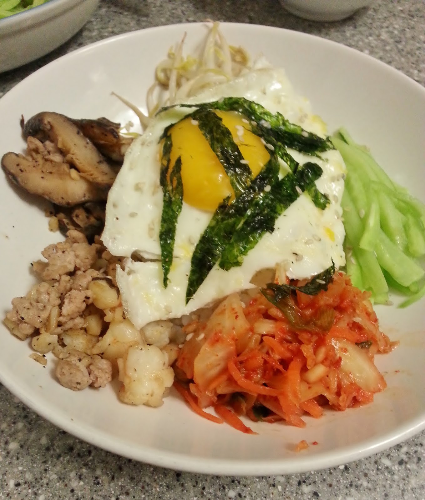 Bibimbap (Korean mixed rice with vegetables) Recipe themoodkitchen