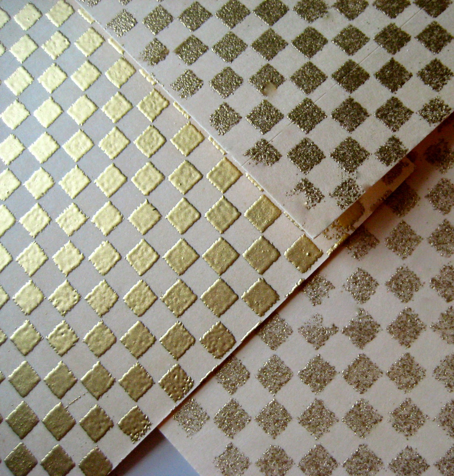 Studio 490 creating custom embossing powders...