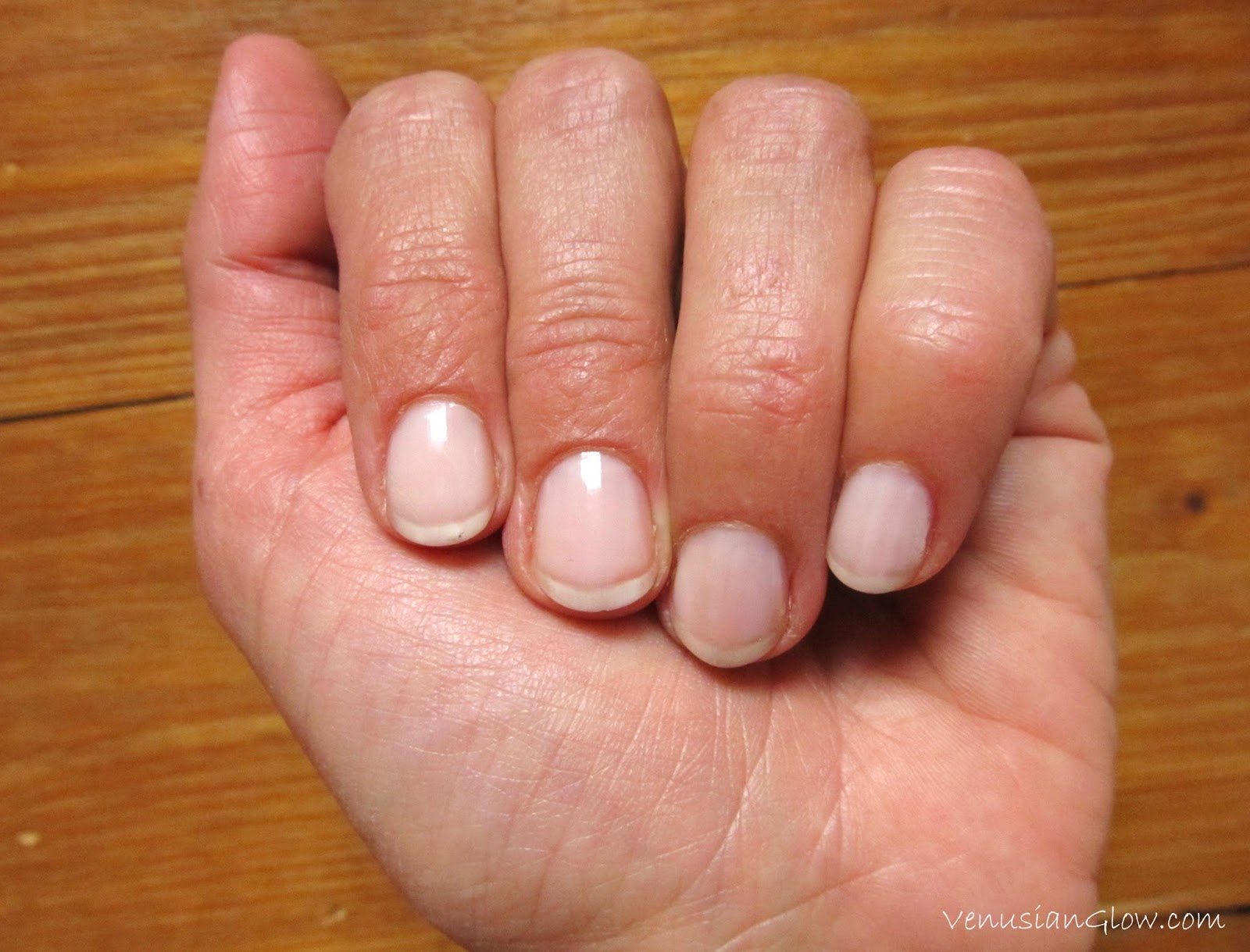 Super Easy Nude Manicure Essence Studio Nails Hardening Nail Base