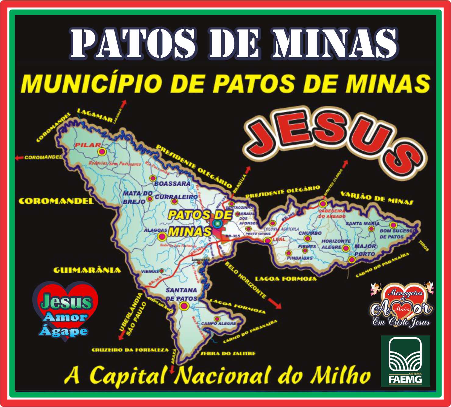 Patos de Minas * Mapa do Município