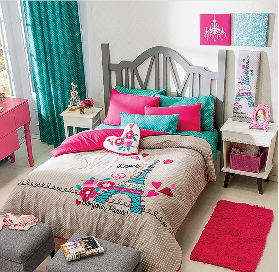 Paris & Eiffel Tower Themed Bedding Sets and Bedroom Decor for Less To