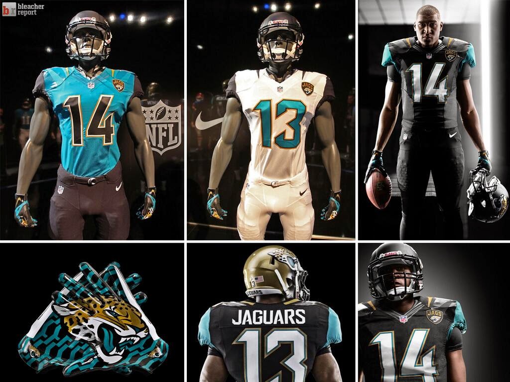 sports Jacksonville Jaguars New Uniforms All Sets