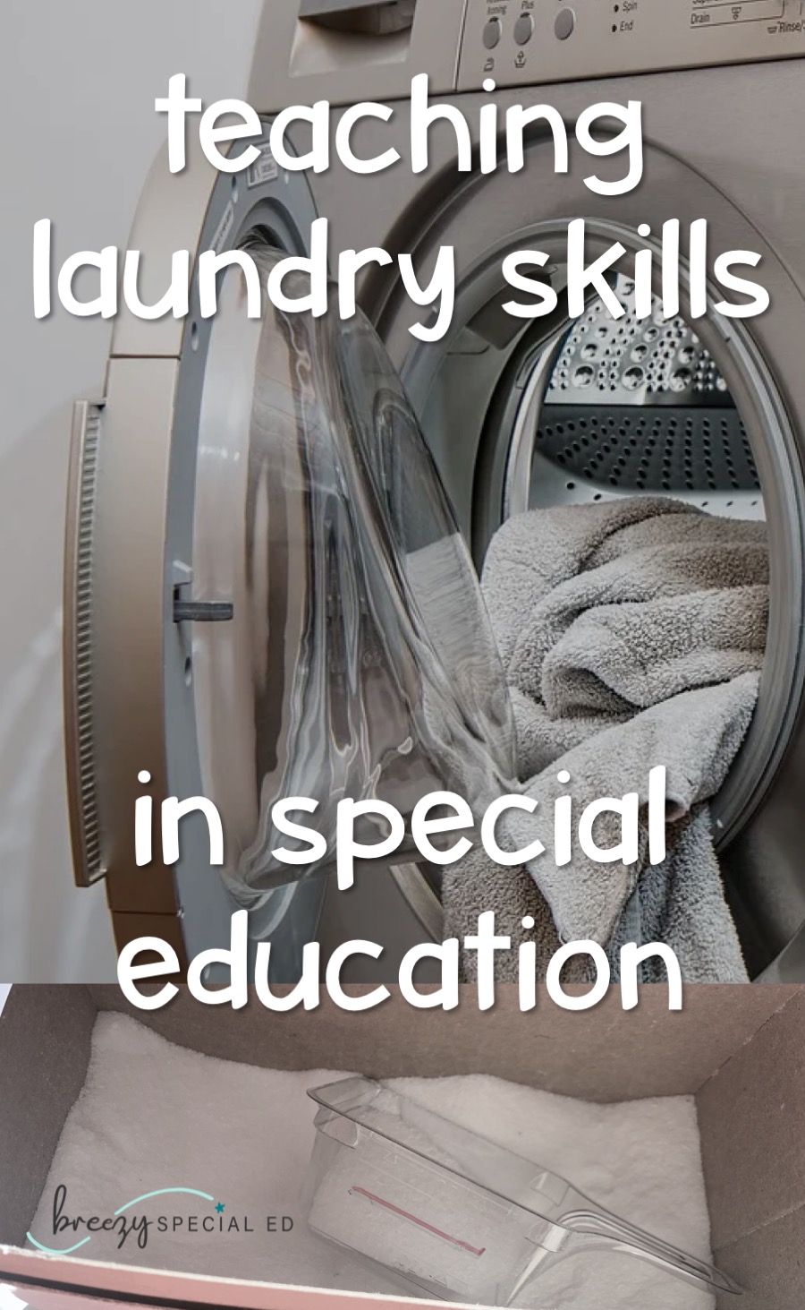 Life Skill Laundry Visuals for Special Education Breezy Special Ed