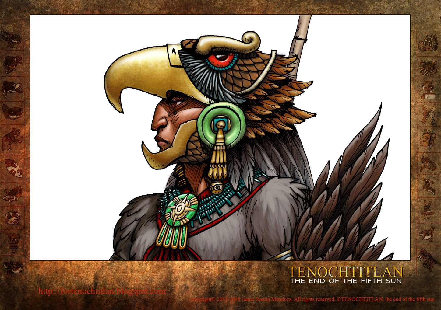 For Tenochtitlan, relation of a graphic novel The Aztec Eagle Warrior