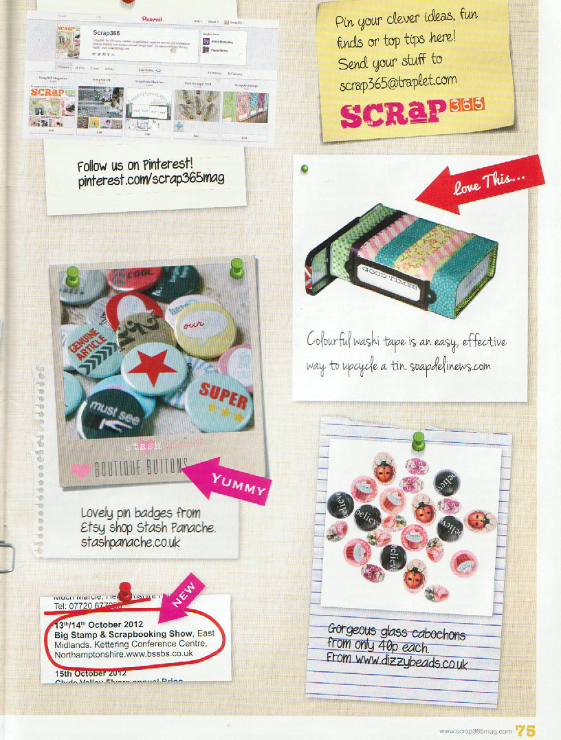 A Scrapbooking Magazine Feature for one of my DIY Projects Soap Deli News