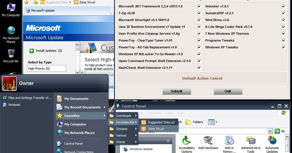 Windows XP Professional SP3 32bit Black Edition 2013.1.22 FX. Made